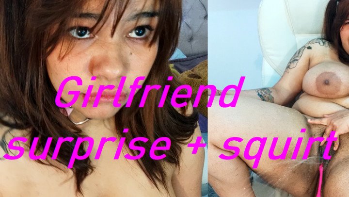 Poster for Meganxx1 Girlfriend Surprise Squirt - Manyvids Star - Meganxx1 - Bbw, Squirt, Latina