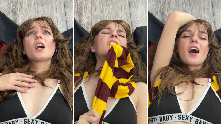 Poster for Hogwarts Legacy - Hermione'S Orgasm - Mar 12, 2023 - Lil Cosplay Slut - Manyvids Girl - Beautiful Agony, Hitachi, Cosplay (Лил Косплей Шлюха Косплей)