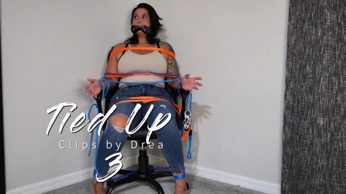 Poster for Tied Up 3 - Manyvids Model - Drea_Xoxo - Bound, Rope Bondage, Sfw (Связанный)