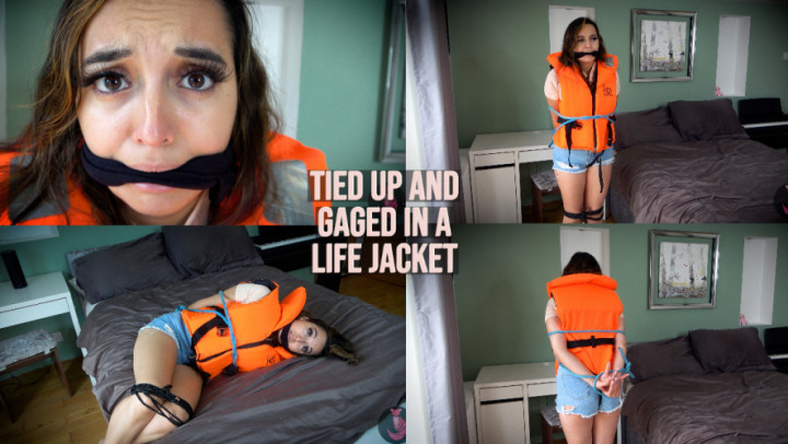 Poster for Manyvids Girl - Tied Up And Gagged In A Lifejacket - Summer Fox - Bondage, Kink (Летняя Лиса Перегиб)