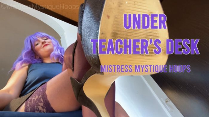 Poster for Mistressmystique - Clips4Sale Creator - Under Teacher'S Desk With Music - Adultschool, Femdompov, Footdomination (Школа Для Взрослых)