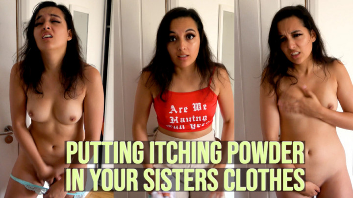 Poster for Putting Itch Powder In Sisters Clothes - Summer Fox - Manyvids Girl - Solo Female, Scratching (Летняя Лиса Царапины)