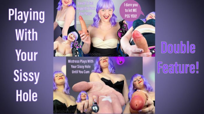 Poster for Mistressmystique - Clips4Sale Shop - Playing With Your Sissy Hole Double Feature - Femdom Pov - Pegging, Sissy (Пеггинг)