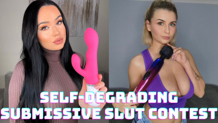 Poster for Manyvids Girl - Mia Jocelyn - Self-Degrading Submissive Slut Contest - Girl Girl, Kink, Taboo (Миа Джослин Девочка Девочка)