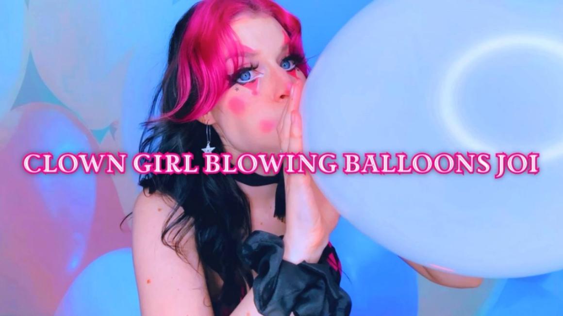 Poster for Clown Girl Blows Balloons Joi - Manyvids Model - Starry Yume - Balloons Non Pop, Sfw (Звездная Юмэ Воздушные Шары Без Хлопка)