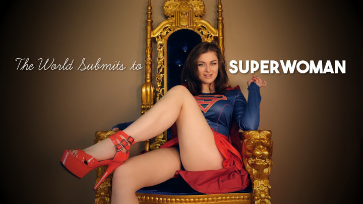 Poster for Manyvids Girl - The World Submits To Superwoman - February 18, 2023 - Ellie Idol - Supervillain, Cosplay (Элли Айдол Суперзлодей)