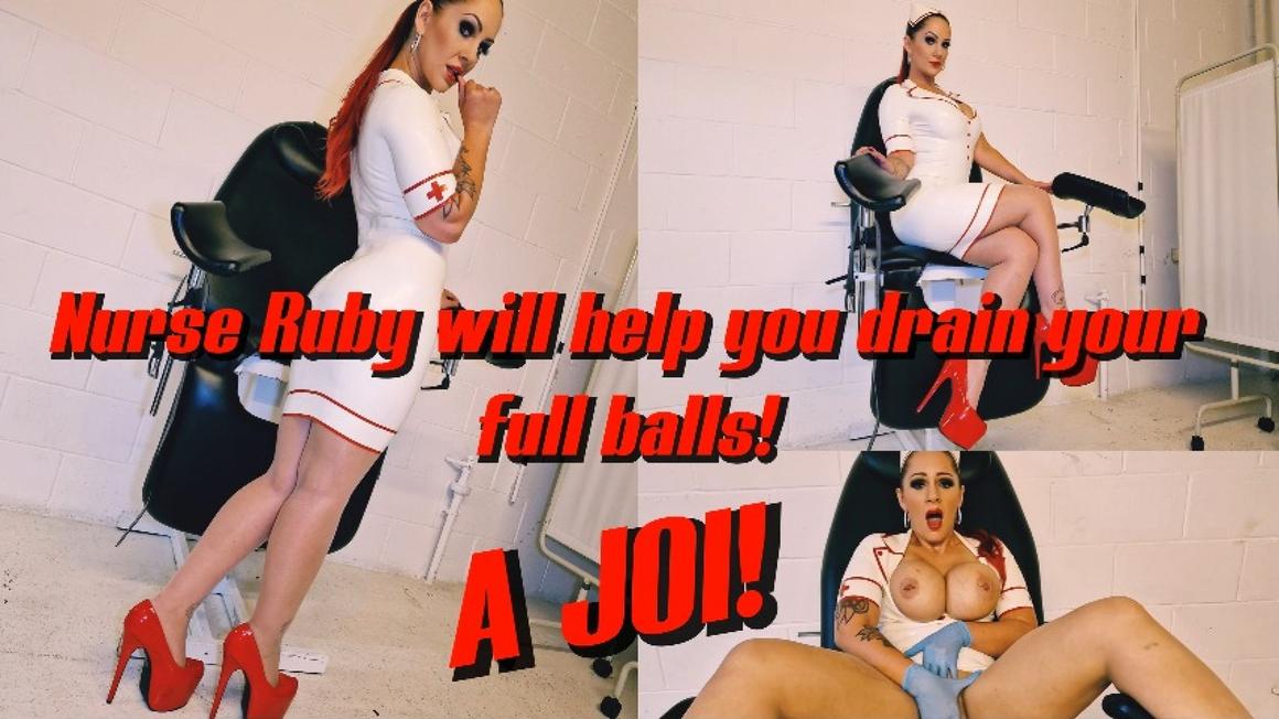 Poster for Nurse Ruby Will Help You Drain Your Full Balls! Joi - Ruby_Onyx - Manyvids Star - Fingering, Pussyplay