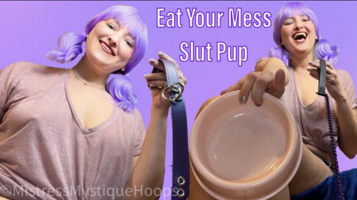 Poster for Eat Your Mess Slut Pup - Clips4Sale Shop - Mistressmystique - Cumeatinginstruction, Petplay