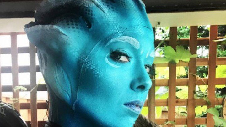 Poster for Tigger Rosey - Tigger Rosey Asari Cosplay Mass Effect Show - Manyvids Star - Aliens (Тиггер Роузи Пришельцы)