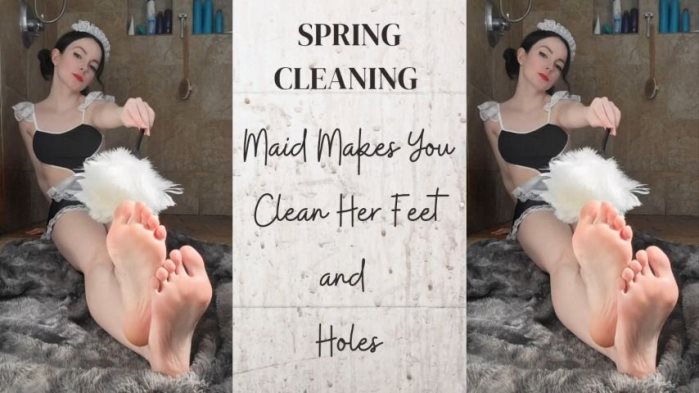 Poster for Clips4Sale Production - Maid Makes You Clean Her Feet And Holes - Thetinyfeettreat - Footfetish, Cuckolding (Футфетиш)