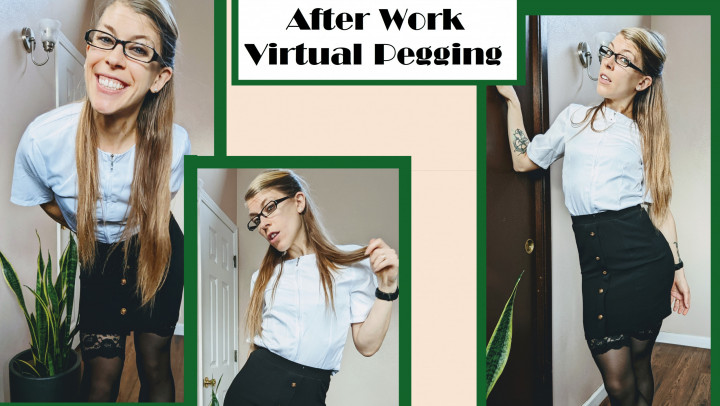 Poster for After Work Virtual Pegging - Apr 9, 2022 - Manyvids Girl - The3Kins - Female Domination, Femdom (Женское Доминирование)