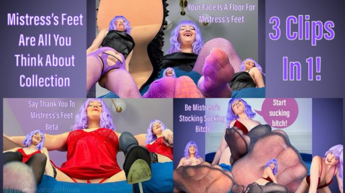 Poster for Mistressmystique - Mistresses Feet Are All You Think About Collection - Clips4Sale Shop - Teaseanddenial, Foothumiliation (Дразнить И Денить)