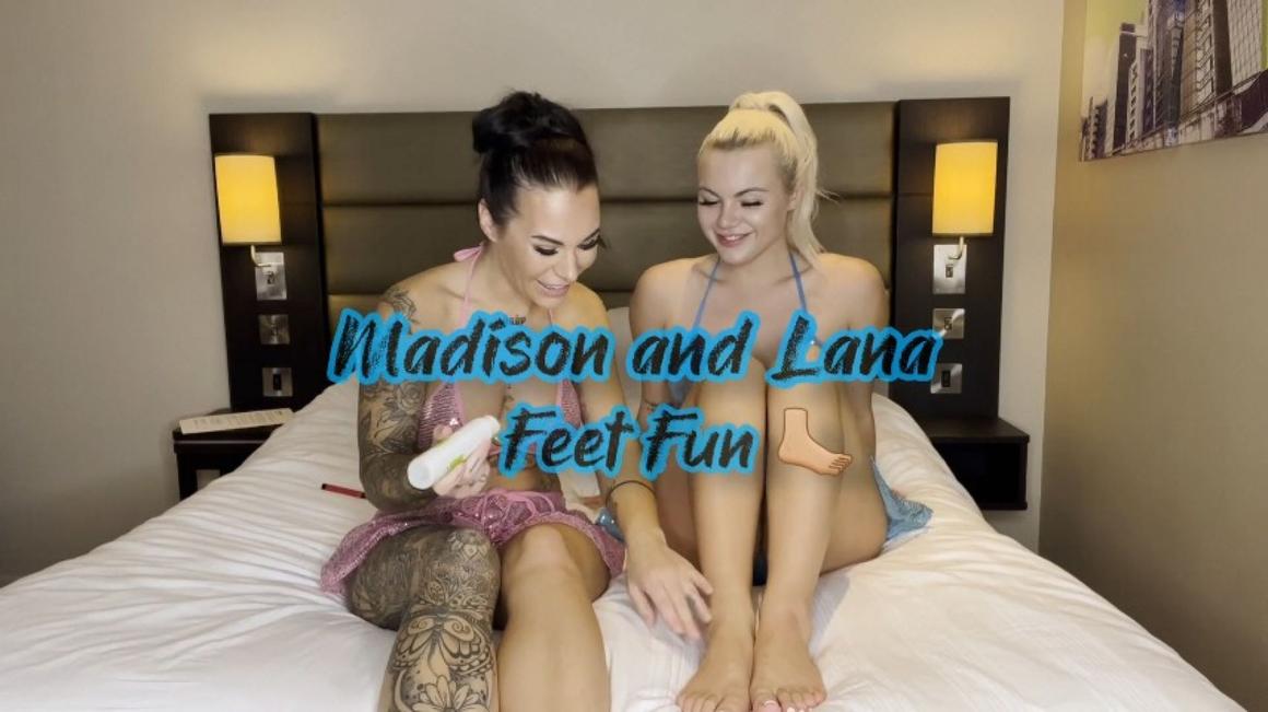 Poster for Manyvids Girl - Madison And Lana In Foot Fetish - Madisonfoxx - Girlgirl, Footplay, Footlicking (Девушка)