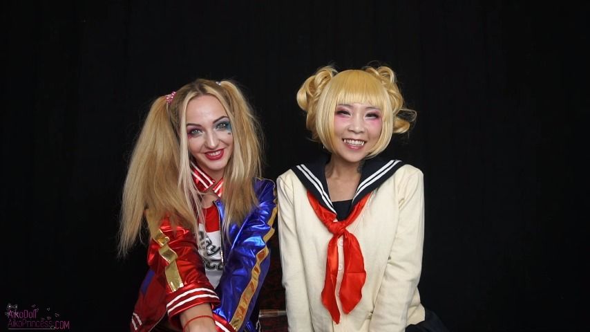 Poster for Manyvids Girl - 2 Badass Harley And Himiko Happy Bday - September 09, 2019 - Aiko Moe - Squirt, Girl Girl (Айко Мо Девочка Девочка)