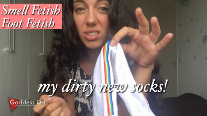 Poster for Goddessdri - Dirty New Socks - Manyvids Star - Goddess Worship, Smell Fetish, Femdom Pov (Фемдом Pov)