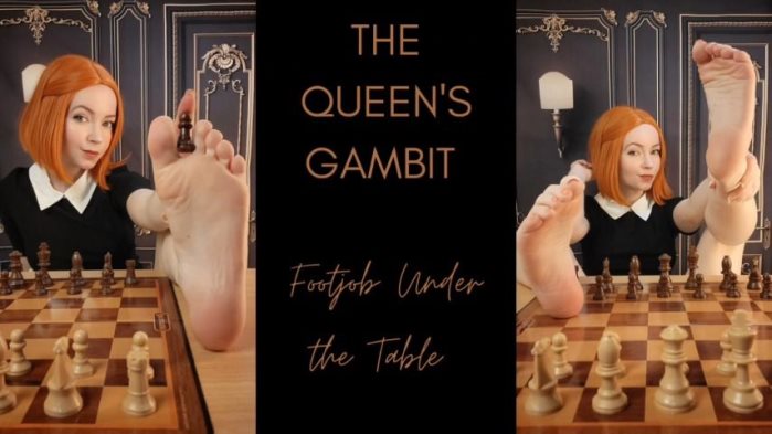 Poster for Clips4Sale Production - Thetinyfeettreat - Queens Gambit - Footjob Under The Table - Footfetish, Balletflats (Футфетиш)