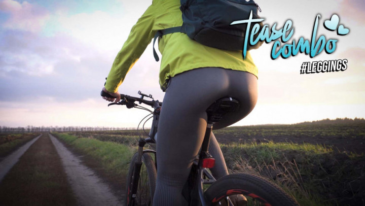 Poster for Manyvids Model - Real Amateur In Yoga Pants Riding A Bicycle View From Behind - Teasecombo - Yoga Pants, Mountain Biking, Ass Fetish (Штаны Для Йоги)