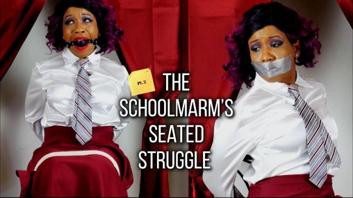 Poster for Schoolmarm'S Seated Struggle Pt. 2 - Clips4Sale Star - Cupcake Sinclair - Ropebondage, Shirtandtie (Кекс Синклер Рубашка И Пальто)