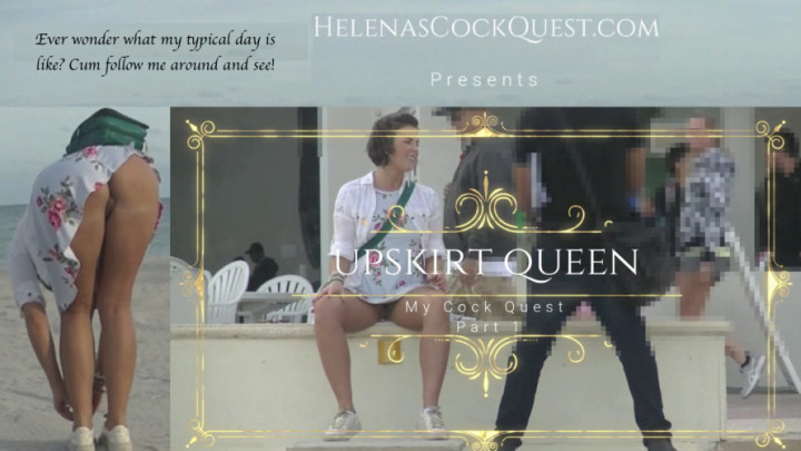 Poster for My Cock Quest 1 Pt1 - Im Upskirt Queen - Helenas Cock Quest - Manyvids Model - Voyeur, Upskirt, Public Flashing (Вуайер)