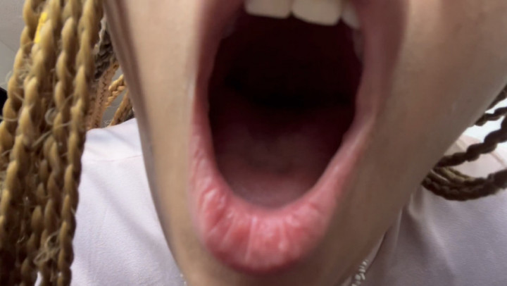 Poster for Manyvids Model - Standard V  Hiccup And Burp In Your Face - January 22, 2023 - Colombianbigass - Teeth, Burping, Hiccups (Зубы)