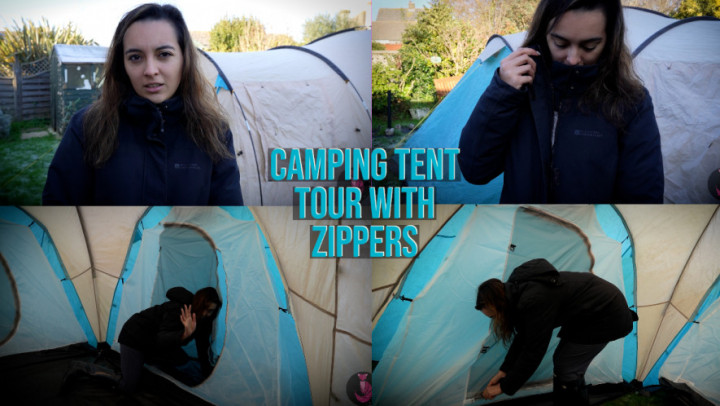 Poster for Manyvids Girl - Summer Fox - Camping Tent Tour With Zippers - Kink, Solo Female (Летняя Лиса Перегиб)