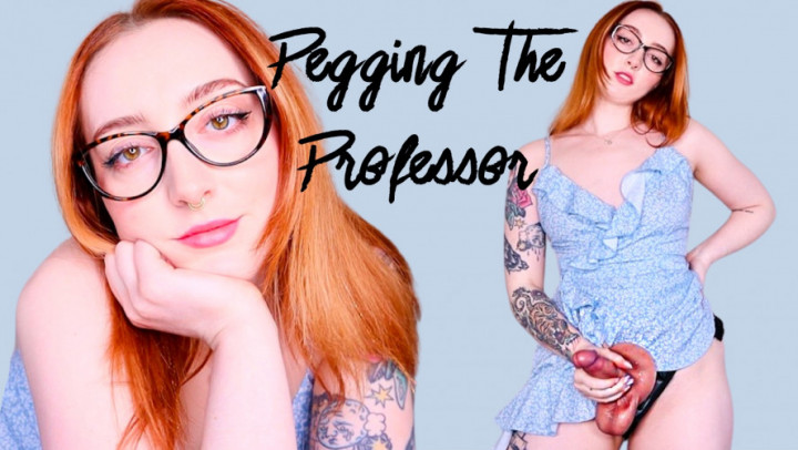 Poster for Pegging The Professor - March 26, 2023 - Manyvids Star - Phatassedangel69 - Chastity Devices, Sensual Domination, Strap-On (Страпон)