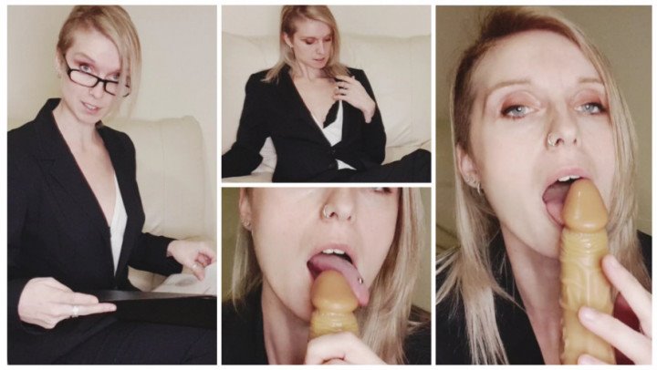 Poster for Manyvids Model - Lexi Snow - Lexi Snow My Personal Assistant Interview - Blowjob, Office Domination, Interview (Лекси Сноу Офисное Господство)