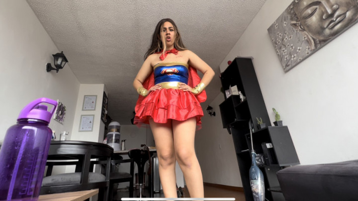 Poster for Colombianbigass - Manyvids Girl - My Giantess Stepmom Is A Supergirl! Vore - November 11, 2022 - Superheroines, Cosplay (Косплей)