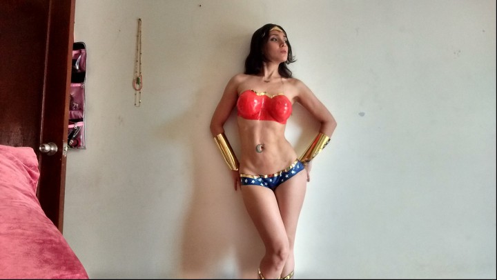 Poster for Manyvids Star - Wonder Woman Needs You - Lissie Belle - Squirt, Cosplay, Squirting (Лисси Белль Спринцовка)