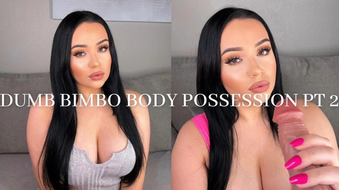 Poster for Manyvids Model - Dumb Bimbo Body Possession Pt 2 - Mia Jocelyn - Kink, Transformation Fantasies, Taboo (Миа Джослин Табу)