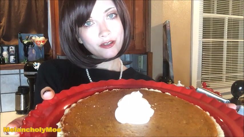 Poster for Missmelancholymoe - Cumkin Pie - November 22, 2018 - Manyvids Model - Food, Thanksgiving (День Благодарения)