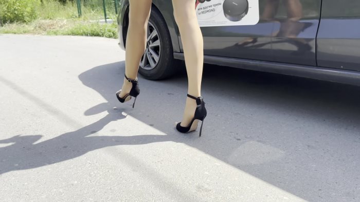 Poster for Clips4Sale Production - Vika Secretary In Pantyhose Stuck In The Heat - Pedal Pumping Russian Girls - Barefoot, Pantyhose/Stockings, High Heels (Педаль Качает Русские Девушки Босиком)