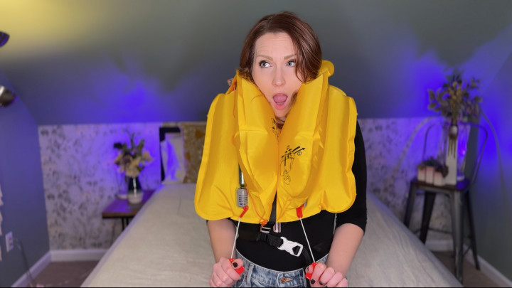 Poster for Entertaining Your Life Vest Fetish - Manyvids Model - Sneezegoddess - Redheads, Lifepreserver (Спасатель Жизни)