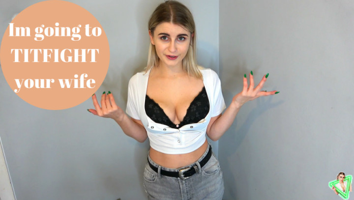 Poster for Im Going To Tit Fight Your Wife - Manyvids Star - Isla White - Role Play, Big Tits (Исла Уайт Большие Сиськи)