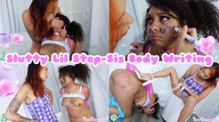 Poster for Clips4Sale Creator - Slutty Lil Step-Sis Body Writing - Serialprincess666 - Stepsister, Bodywriting, Submissivesluts (Покорные Концы)