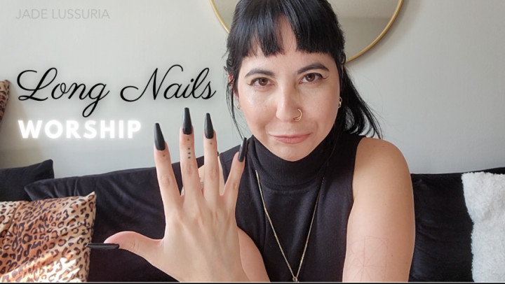 Poster for Manyvids Girl - Jadelussuria - Long Nail Worship - Fingernail Tapping, Finger Nail Fetish (Постукивание Ногтями)