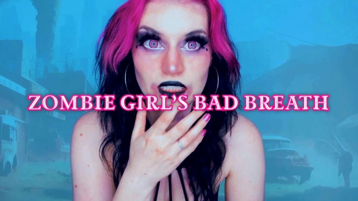 Poster for Zombie Girls Bad Breath - Manyvids Model - Starry Yume - Mouth Fetish, Lipstick (Звездная Юмэ Помада)