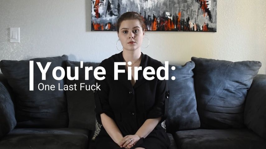 Poster for Manyvids Girl - You’Re Fired: One Last Fuck - Desiwoods420 - Big Boobs, Boss/Employee, Taboo (Десивуды420 Большие Сиськи)