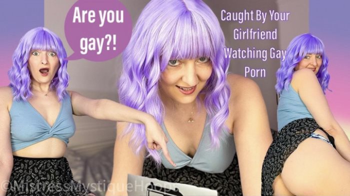 Poster for Caught By Your Girlfriend Watching Gay Porn - Mistressmystique - Clips4Sale Production - Makemebi, Humiliation, Verbalhumiliation (Макемеби)