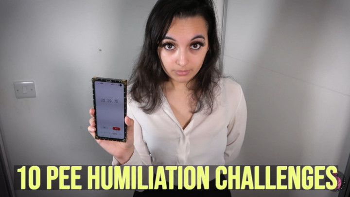 Poster for 10 Pee Humiliation Challenges - Manyvids Model - Summer Fox - Humiliation, Humiliation Task (Летняя Лиса Задание На Унижение)