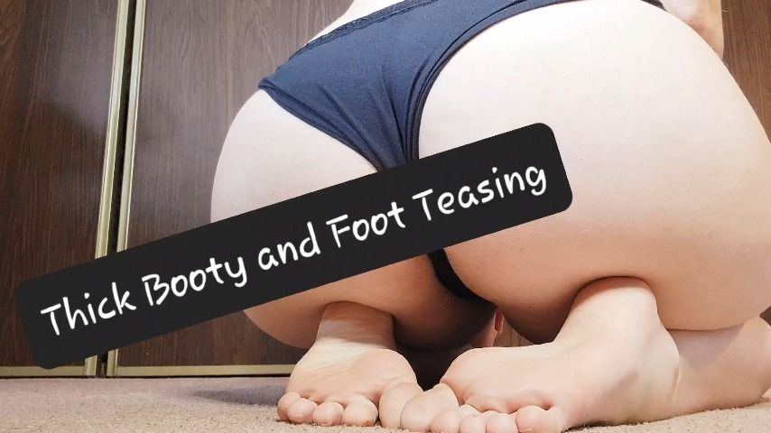 Poster for Thick Booty And Foot Teasing - October 27, 2022 - Alleriamystic - Manyvids Model - Ass Worship, Barefoot (Босиком)