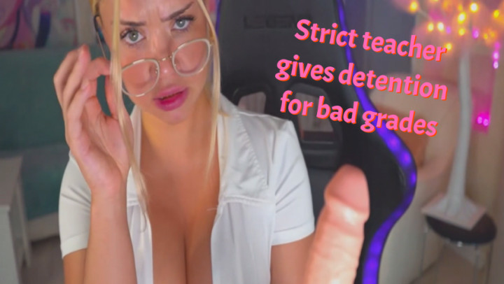 Poster for Miamelone - Strict Teacher Gives Detention - March 20, 2023 - Manyvids Star - College, Teacher, School Uniform (Школьная Форма)