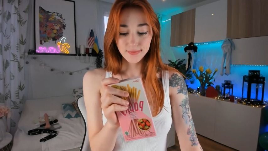 Poster for Manyvids Star - Anna_Prince - Asian Sweet Test - Jun 21, 2023 - Redhead, Food, Eating (Анна_Принц Рыжая)