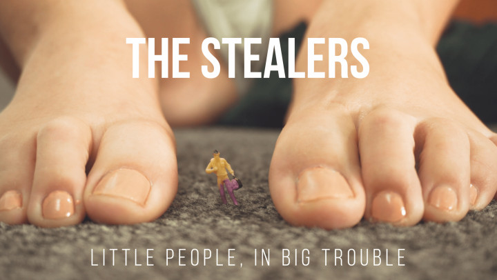 Poster for The Stealers: Little People In Big Trouble - July 31, 2023 - Sashacurves - Manyvids Girl - Foot Stomps, Giantess, Bbw Feet (Ступни Блудниц)