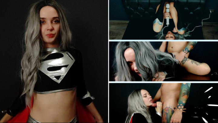 Poster for Lil Cosplay Slut - Supergirl Cosplay - Full Video - Jan 8, 2022 - Manyvids Girl - Blowjob, Squirt, Doggystyle (Лил Косплей Шлюха Доггистайл)