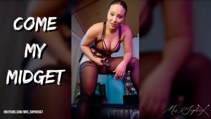 Poster for Manyvids Model - Mrs Sophie667 - Come My Midget - Height Humiliation, Midgets (Миссис Софи667 Лилипуты)