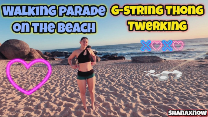 Poster for Parade Beach Short Shorts Sportswear Twerking G String Thong - Manyvids Girl - Shanaxnow - Shortshorts, Thighfetish, Beach (Шанакснов Пляж)