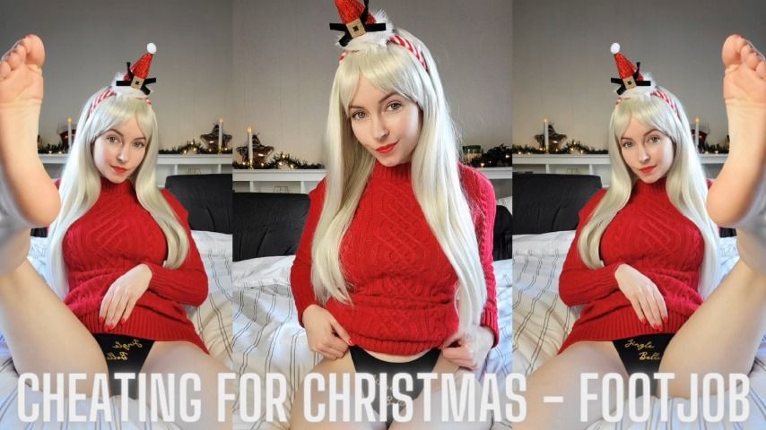 Poster for Cheating For Christmas - Footjob - December 09, 2022 - Thetinyfeettreat - Manyvids Girl - Foot Fetish, Home Wrecker, Feet (Разрушитель Дома)