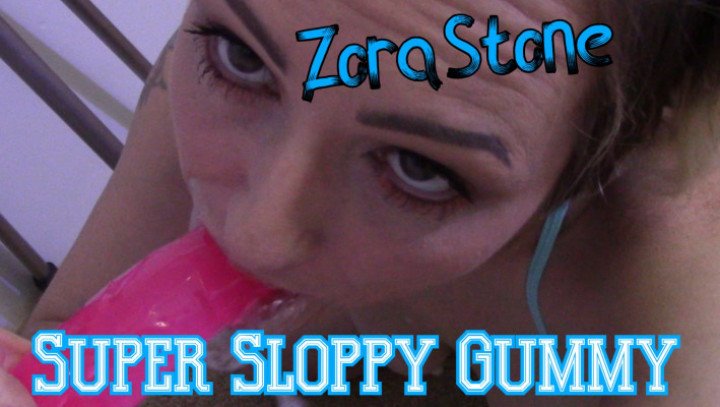 Poster for Manyvids Model - Goddesszora - Goddesszora Super Sloppy Gummy - Blowjob, Deepthroat, Blow Jobs (Богинязора Минет)