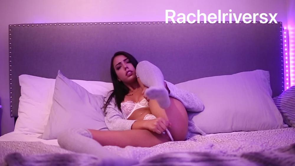 Poster for Cumming In White Panties Before Bed - Manyvids Star - Rach_Rach - Petite, Strip Tease (Маленький)